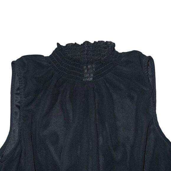 JAPNA Black Peplum Sleeveless Blouse Size L - Picture 4 of 8